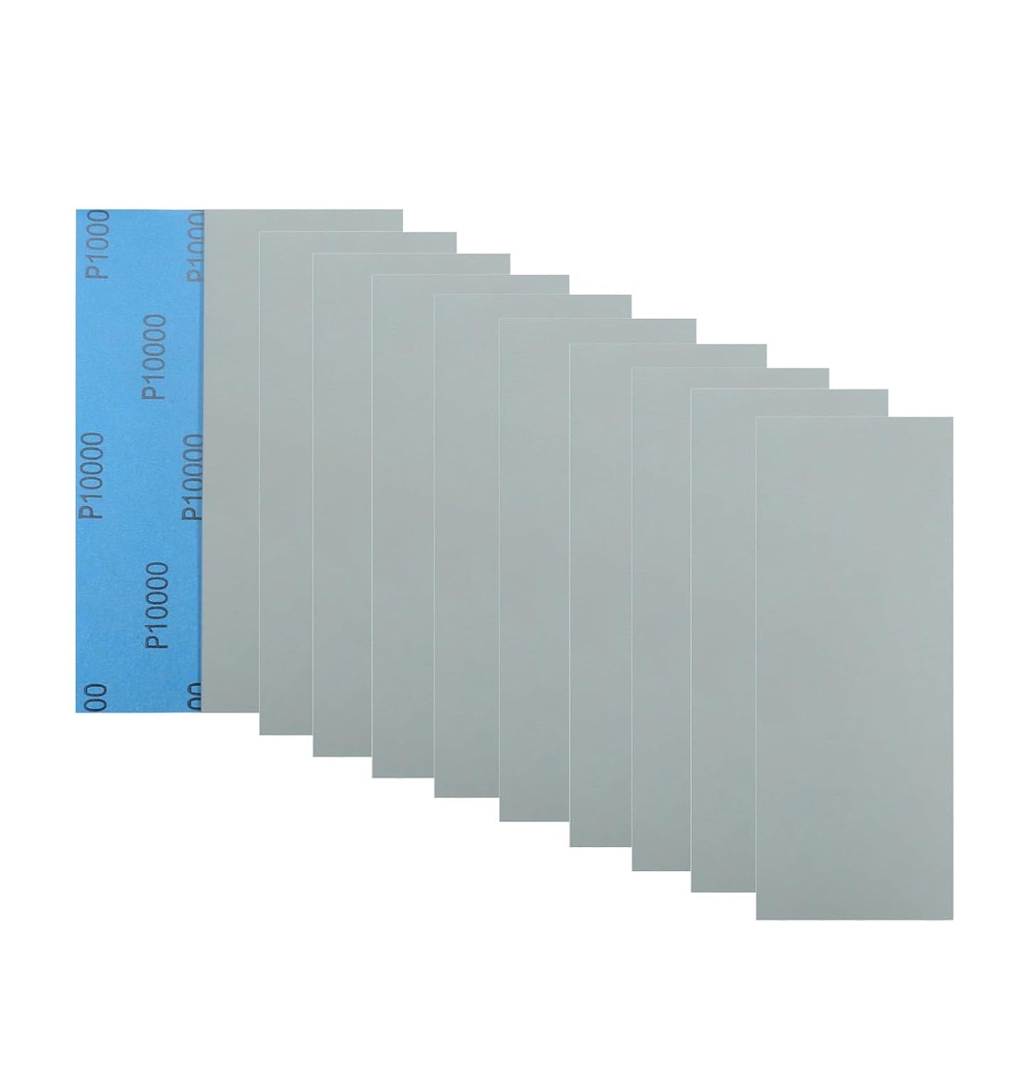20Pcs 9 x 3.6 Inchs 10000 Grit Wet and Dry Handmade Universal Sanding Sheets, Suitable for Woodworking Furniture/Automobiles/Metal/Lacquer Polishing Sandpaper