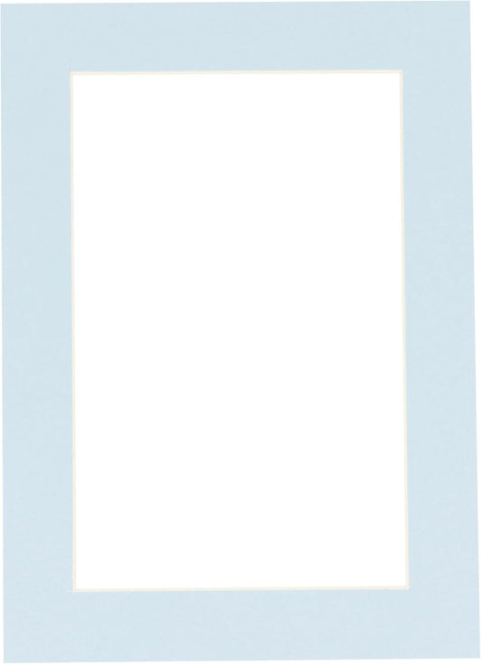 6x8 Mat for 8x10 Frame - Precut Mat Board Acid-Free Show Kit with Backing Board, and Clear Bags Baby Blue 6x8 Photo Matte Made to Fit a 8x10 Picture Frame Matboard for Framing, Pack of 1 Mat