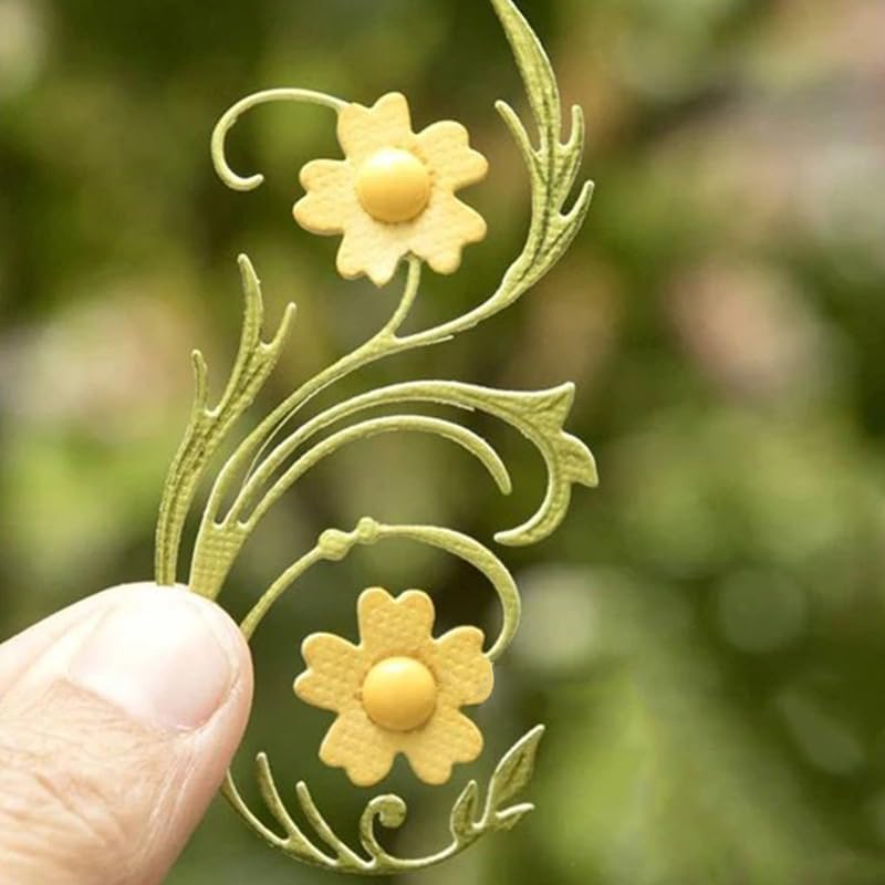 Lapoo Metal Cutting Die for Scrapbooking, 3D Backgrounds Frame New Cutting Dies DIY Album Card Making Decor Paper Craft Metal Die Cuts Party Wedding Decorations (Mosaic Strip 3.5 x 1.9 in)