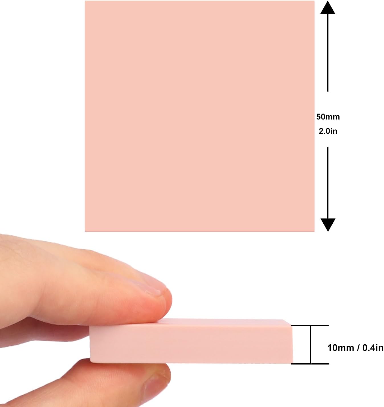 60 Pcs 2"x2" Rubber Carving Blocks, Linoleum Blocks, Stamp Carving Blocks for Printmaking, Linocut Artists, Crafts and More,(Pink) by KUKLIPJIM.