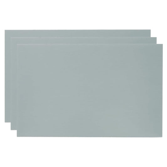 PATIKIL 8x12 Inch Anodized Aluminum Sheet Metal, 3Pcs Laser Plates Engraving Blanks 0.5MM Thin Rectangle for Crafting DIY House Laser Engraving, Gray