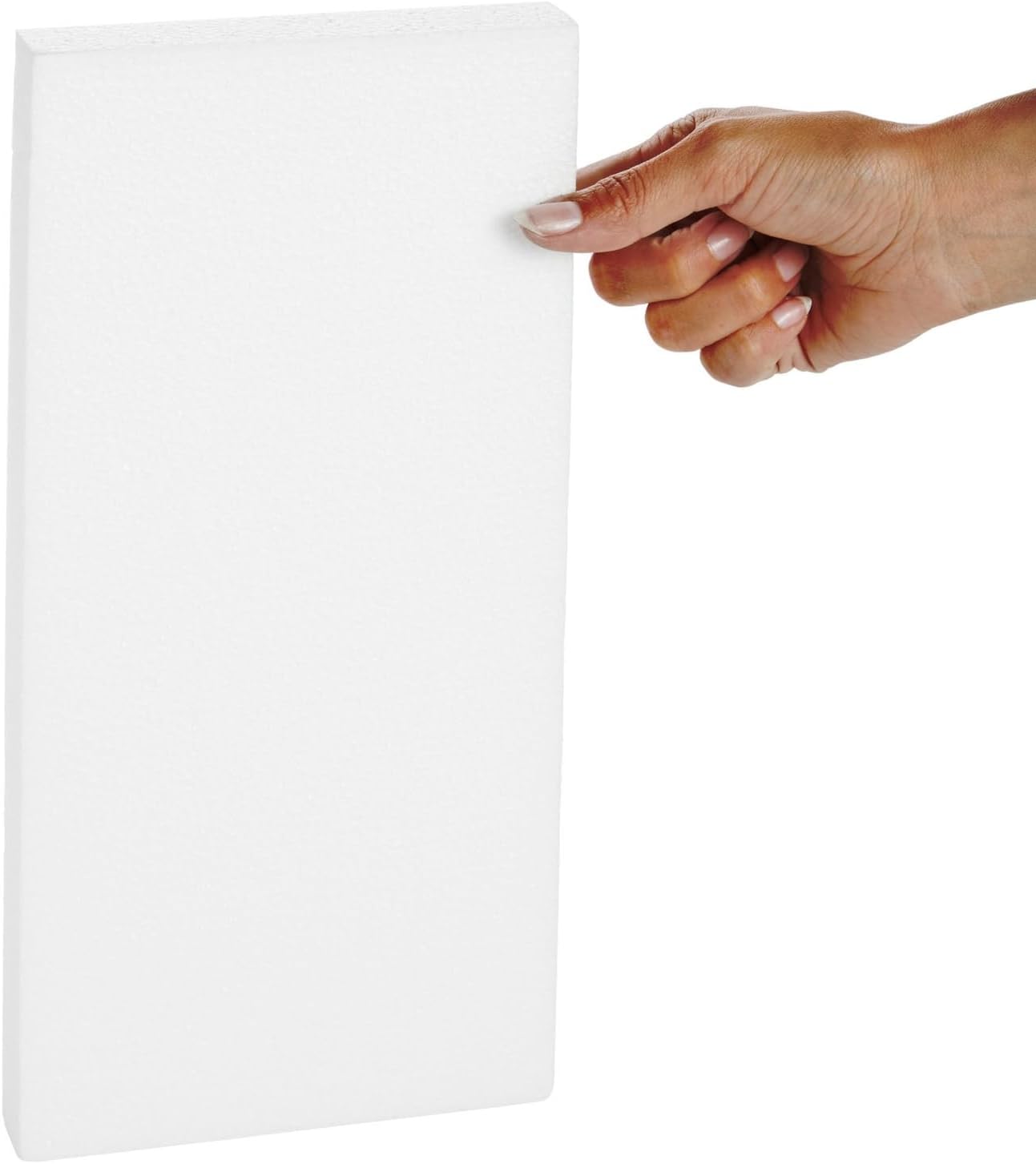 Juvale Craft Foam Blocks - 6-Pack, 12 x 6 x 1 in, White - Flat Foam for Flowers - DIY Floral Arrangement