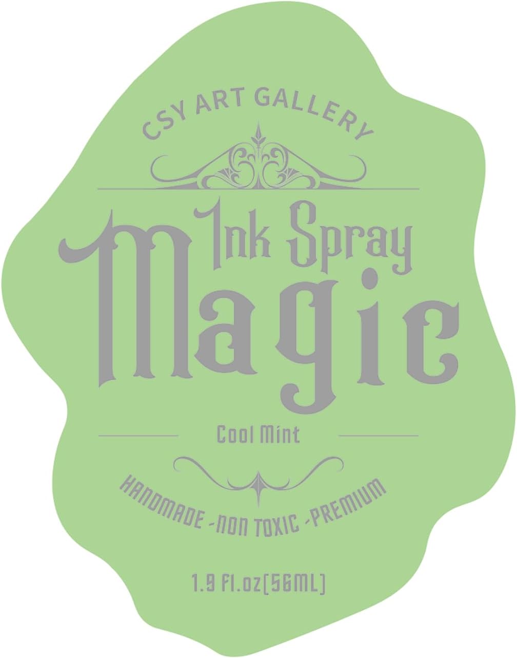 CSY rt Gallery Mixed Media Magic Oxide Ink Art Spray -1.9 oz Acrylic Paint Water-Based and Light Fast Painting Spary Set (Cool Mint)