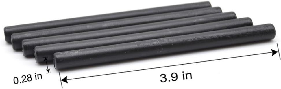 16pcs/Set Black Glue Gun Sealing Wax Stick for Documents Sealing Gift Decoration