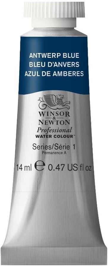 Winsor & Newton Professional Watercolor, 14ml (0.47-oz) Tube, Antwerp Blue