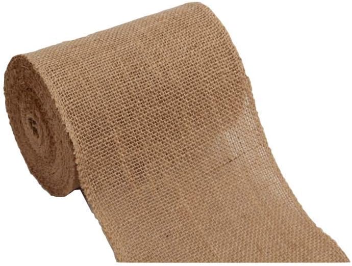 3 Pack - (Total 30 Yards - 90 feet) Burlap Ribbon 4" x 10 Yards Natural Jute 4 Inch 30ft roll (Natural, 4 Inch X 10 Yards) Total 90'