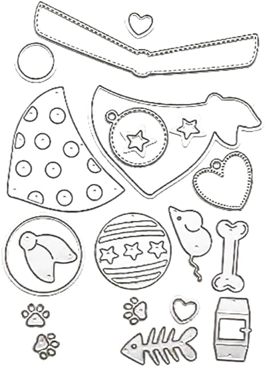 2025-2026 Stamps and Dies for Card Making, Stamps and Dies Set 2025 for Christmas and Halloween, Die Cut DIY Various Festivals Album Scrapbooking Birthdays Greeting Card (M4337)