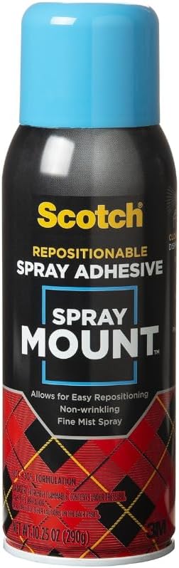 Scotch Spray Mount, 10.2 5 oz, Repositionable on Many Surfaces(6065)