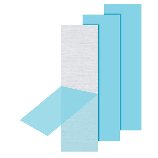 PATIKIL 6061 T651 Aluminum Sheet Metal 4 x 1.18 x 1/25.4(0.04") Inch 3Pcs Flat Plain Aluminum Plate Covered Stock with Protective Film, Heat Rectangle 1MM for Lndustry Crafting