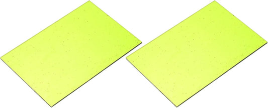 MECCANIXITY 2 Pcs Stained Glass Sheet Mosaic Tile 7.9 Inch x 5.9 Inch Fluorescent Green Stained Glass Sheets for Crafts DIY Art Project