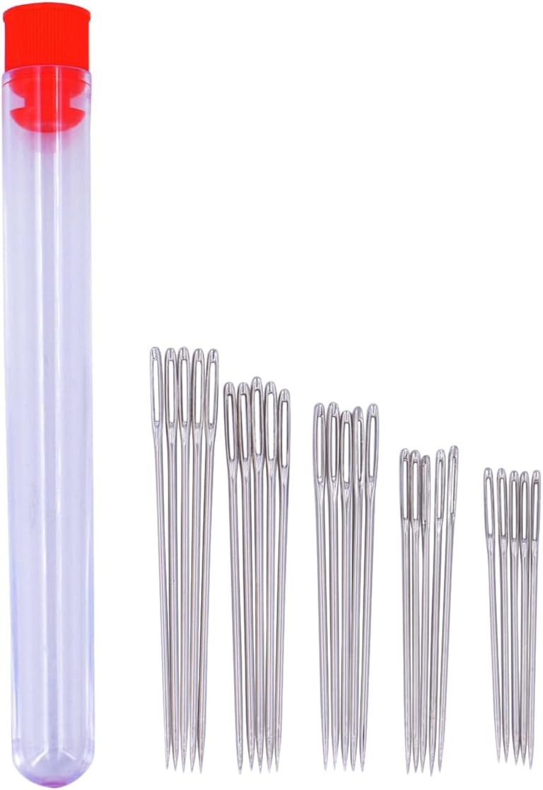 Sewing Kit for Teens & Petite Fingers | THIK-Grip Thimbles (2) | Needles (55) | Ruler (1) | Fabric Clips (4) | Spool Wrap (4) | Threaders (2) & More Supplies