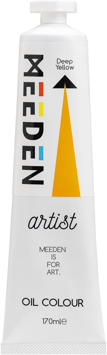 MEEDEN Artist Grade Oil Paint: Deep Yellow - 170ml/5.7oz Tube - Professional Art Paints for Canvas Painting
