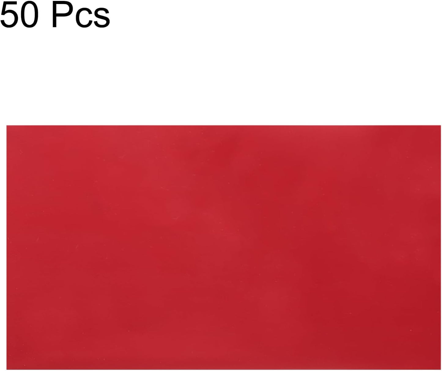 MECCANIXITY 50 Sheets Heat Reactive Foil, 20x29cm Red Foil Transfer Sheets Toner Reactive Foil Transfer Foil Sheets Hot Foil Stamping Paper for Crafts DIY Cardmaking Album Decoration