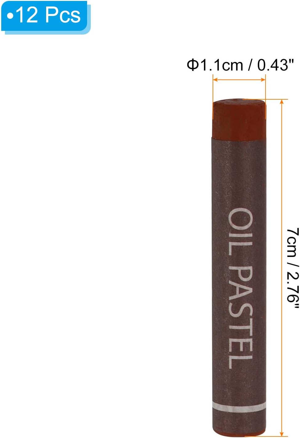 PATIKIL Brown Oil Pastels, 12Pcs Soft Oil Crayons Creamy Pastels Stick Art Supplies for Art Painting Drawing Blending Graffiti for Artists Beginners
