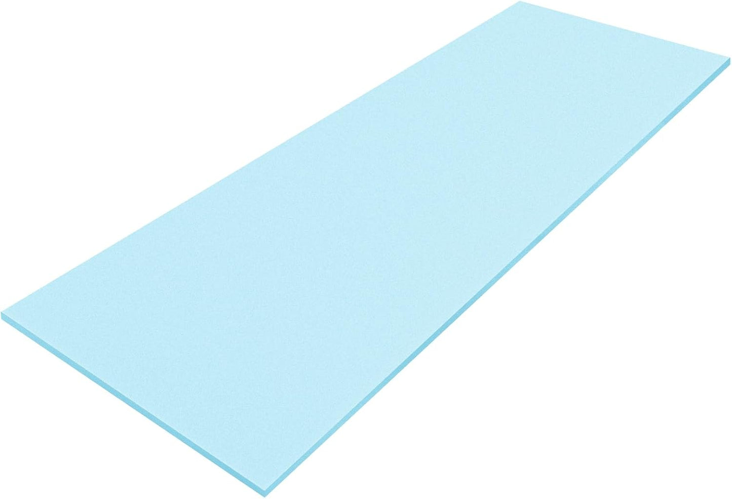 Amylove Polyurethane Foam 24" x 72" High Density Cushion Upholstery Foam Sheet for Seat Replacement DIY Projects Chairs Headboards Sofas Home(1/2" X 24" X 72",Blue)
