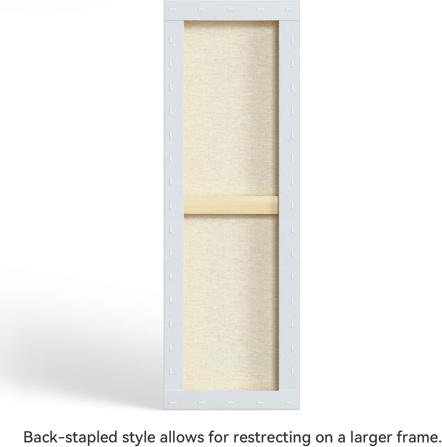 PHOENIX 10x30 Inch 3 Pack Artist Canvas - Large Skinny Stretched Canvases for Painting - 3/4 Inch Profile, 100% Cotton 11 Oz. Gesso Primed White Blank Professional Canvas Oil & Acrylic Paints