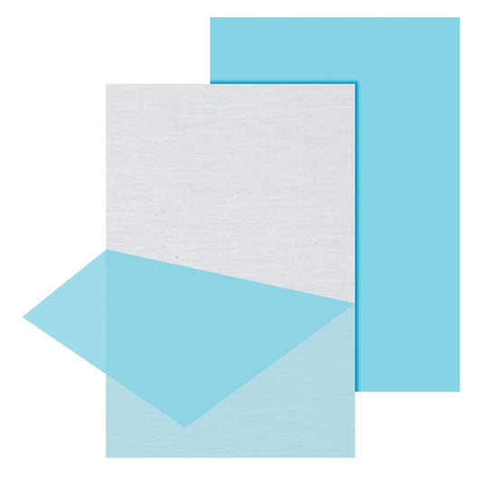 PATIKIL 6061 T651 Aluminum Sheet Metal 16 x 12 x 1/8(0.125") Inch 2Pcs Flat Plain Aluminum Plate Covered Stock with Protective Film, Heat Rectangle 3MM for Lndustry Crafting