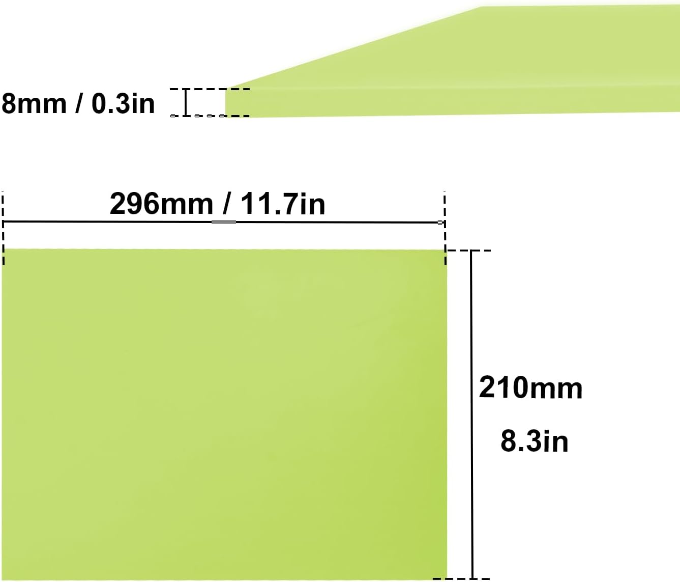 4 Pcs 8.5"x11" Rubber Carving Blocks, A4 Linoleum Blocks, Stamp Carving Blocks for Printmaking, Linocut Artists, Crafts and More,(Green) by KUKLIPJIM.