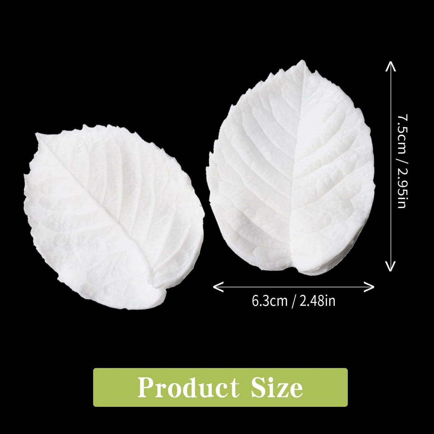 KALAIEN Leaf Petal Veiner Gum Paste Mold Sugar Craft Tools Rose Flower Leaf Vein Double Veiners Mold