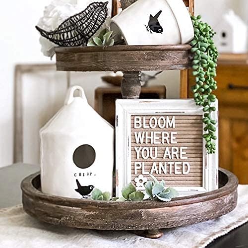 Mini Letter Board [Set of 3] Small Felt Letter Board Letters and Symbols Trio - Adorable Baby Announcement Props or Announcement Board for New Baby, Word Board with Letters (6x6 inches)