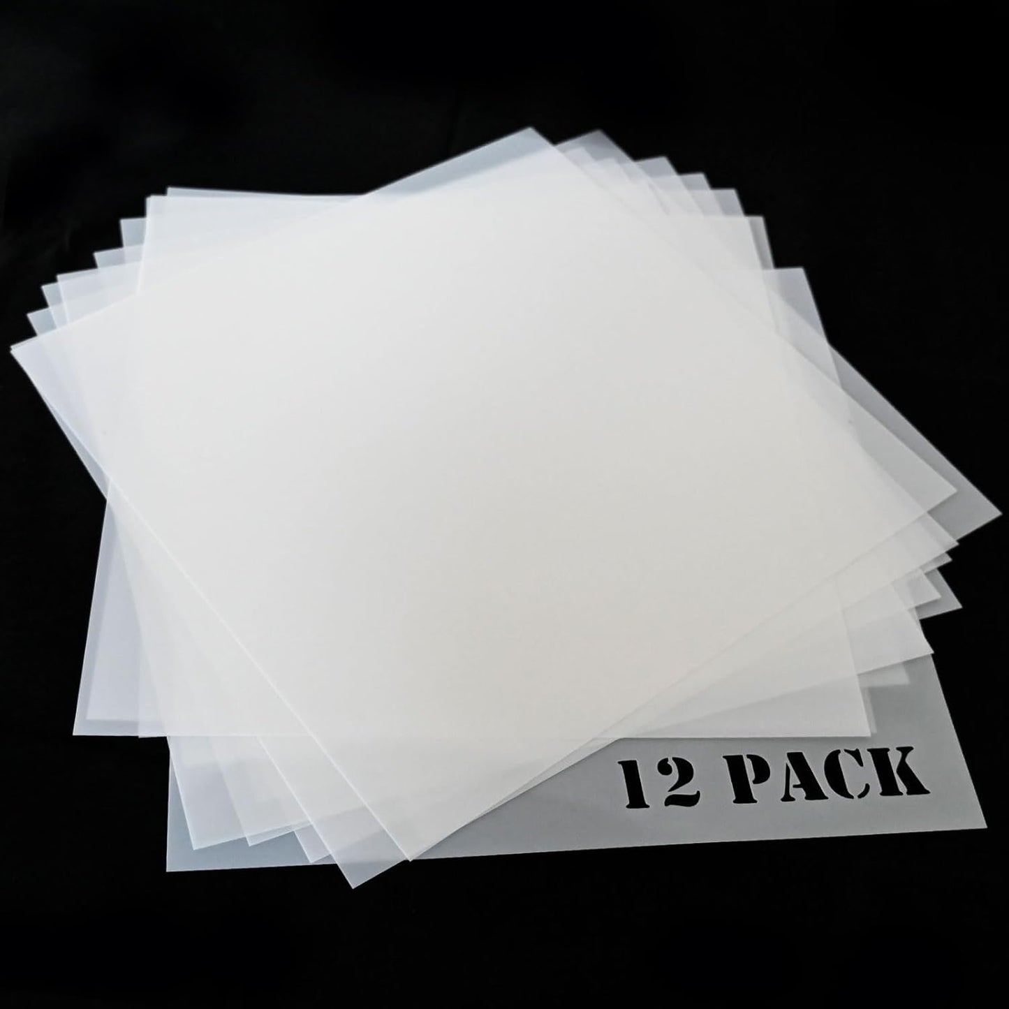 EGOSKY 12Pcs 7mil Blank Stencil Sheets, 12 x 12 inch Mylar Template Stencil Material for Make Your Own Stencil