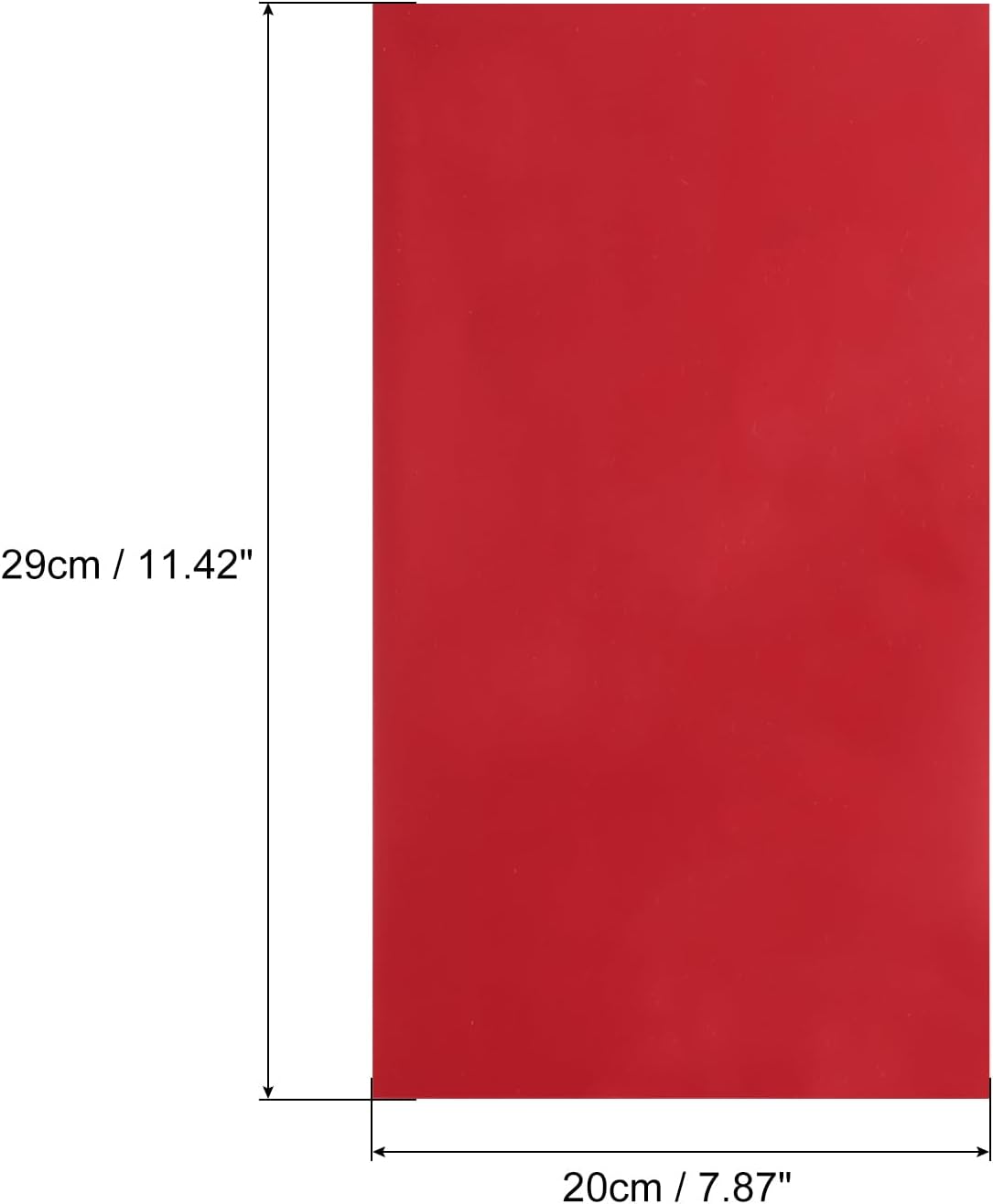 MECCANIXITY 50 Sheets Heat Reactive Foil, 20x29cm Red Foil Transfer Sheets Toner Reactive Foil Transfer Foil Sheets Hot Foil Stamping Paper for Crafts DIY Cardmaking Album Decoration