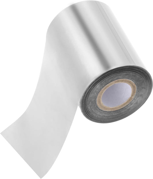 PATIKIL 3.2"x400Ft Hot Stamping Foil Paper,Heat Transfer Hot Stamping Paper Foil Roll for Leather DIY Logo Decor Craft Gift Card Package Scrapbook,Silver