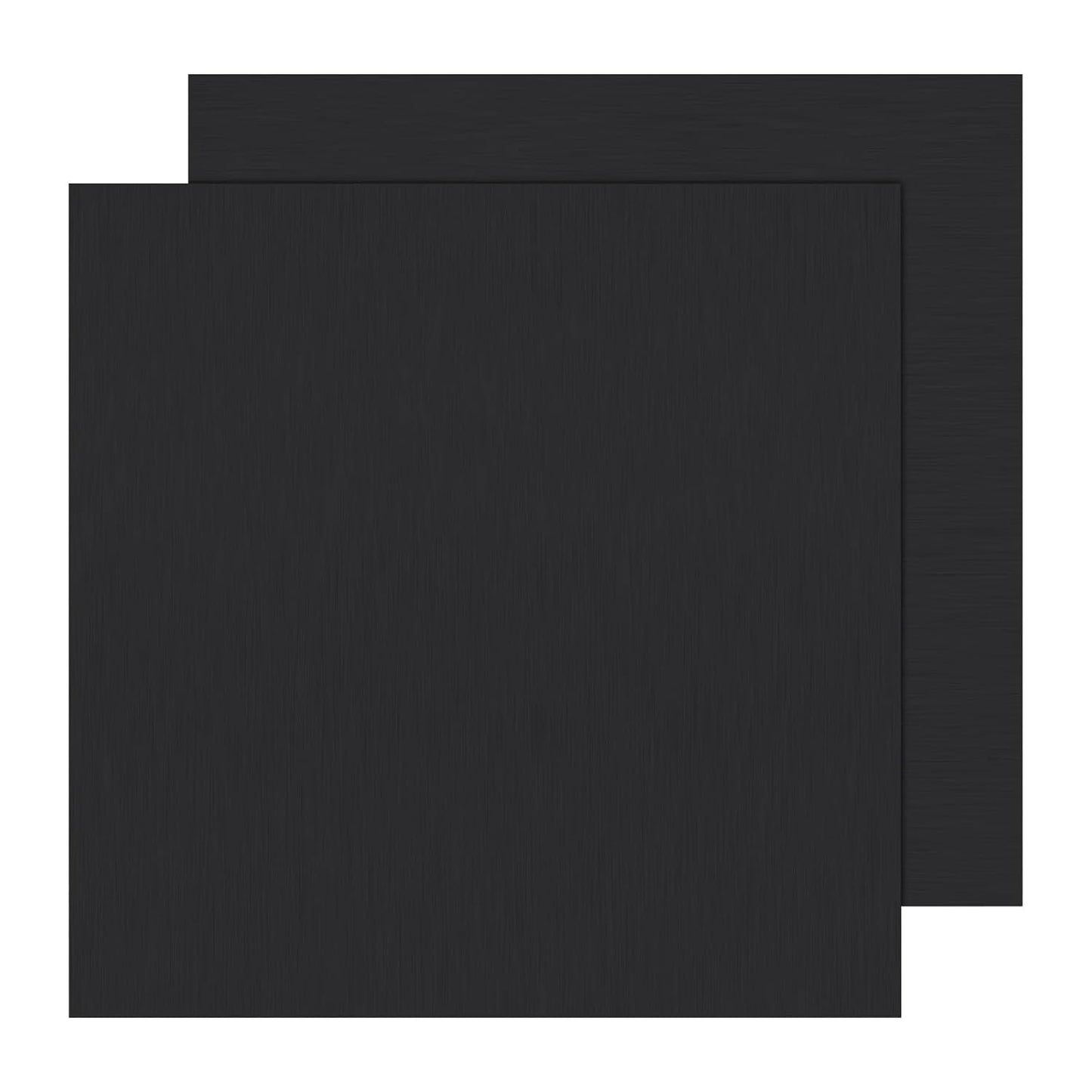 2Pack Anodized Aluminum Sheet 12 x 12 x 1/32 Inch Black Anodized Metal Plates for Laser Engraving 0.8MM Thin Decorative Aluminum Sheets for Crafting