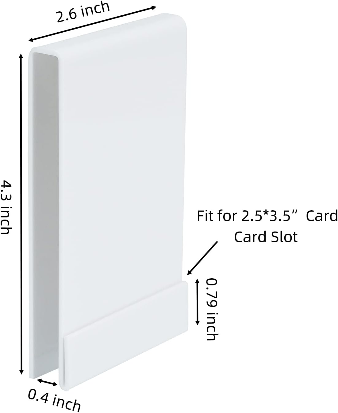 Acrylic Erasable Screen Top Initiative Trackers 6PCS for DND, Other Tabletop RPG (White 6pcs)