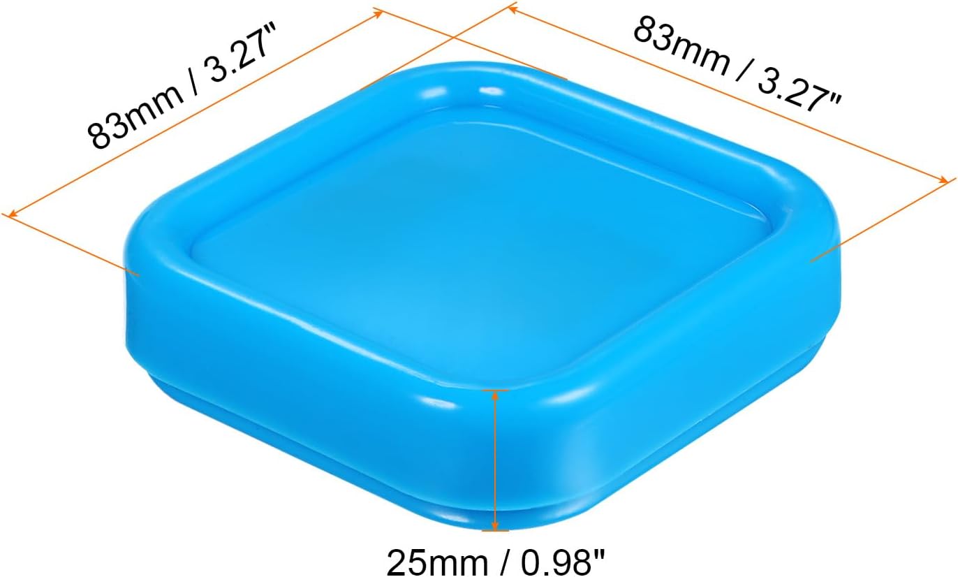 HARFINGTON Magnetic Pin Cushion Square Plastic Magnetic Sewing Pin Holder Storage Case Needle Cushion Tool for Sewing DIY Projects, Light Blue
