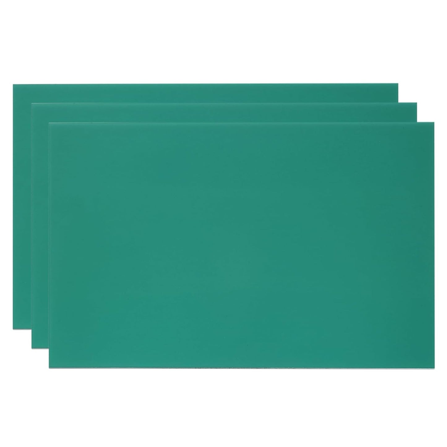 PATIKIL 8x12 Inch Anodized Aluminum Sheet Metal, 3Pcs Laser Plates Engraving Blanks 0.5MM Thin Rectangle for Crafting DIY House Laser Engraving, Green