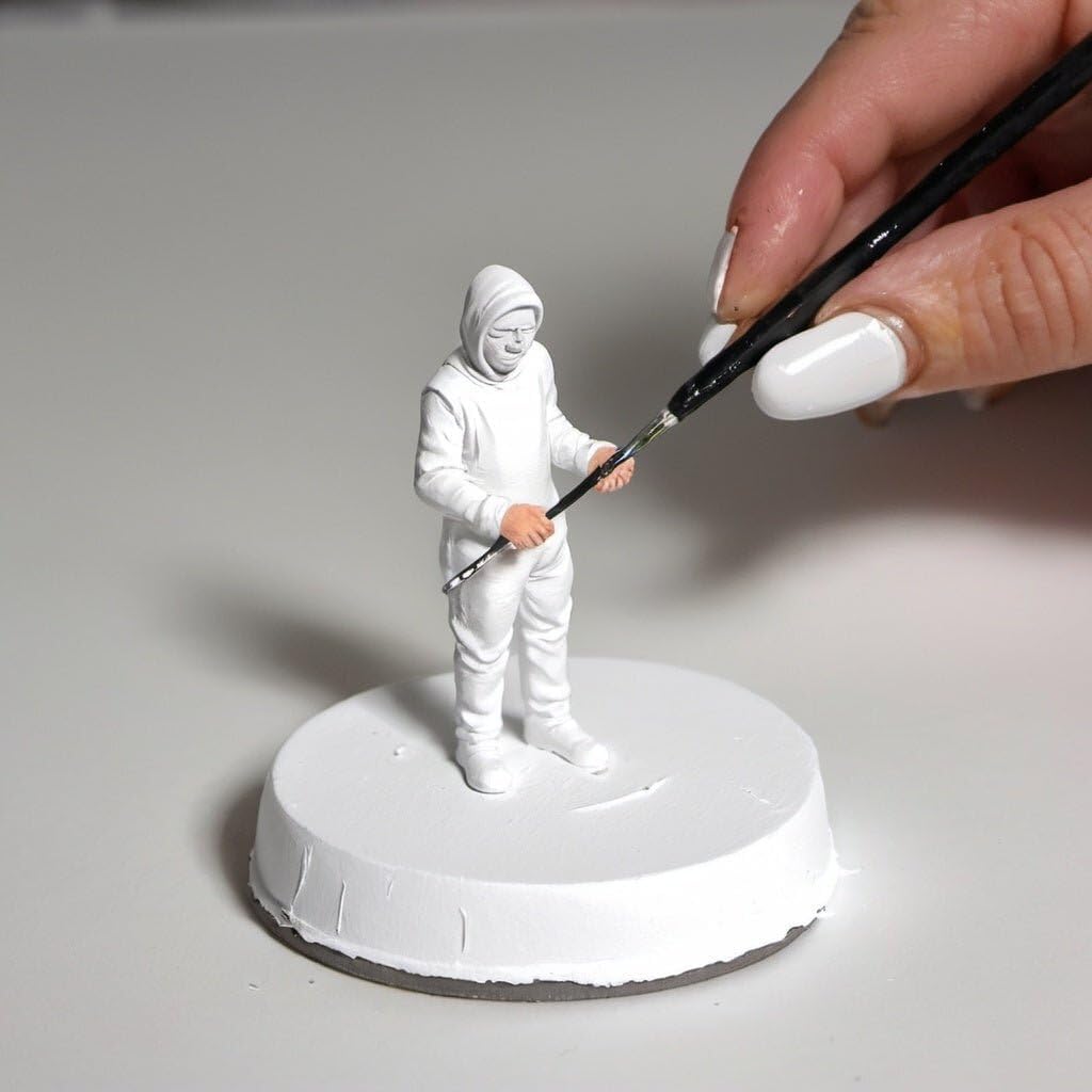 Micro-Mark White Acrylic Primer, 8oz - Made in USA Acrylic Surface Primer for Models, Miniatures, and Crafts