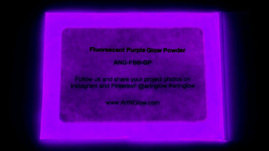 Glow in The Dark Pigment Powder - Neutral and Fluorescent Color for Art Painting, Fine Art, Nail Art Paint, and DIY Crafts - Long Lasting 10+ Color Options - Fluorescent Purple (1 Kilogram)