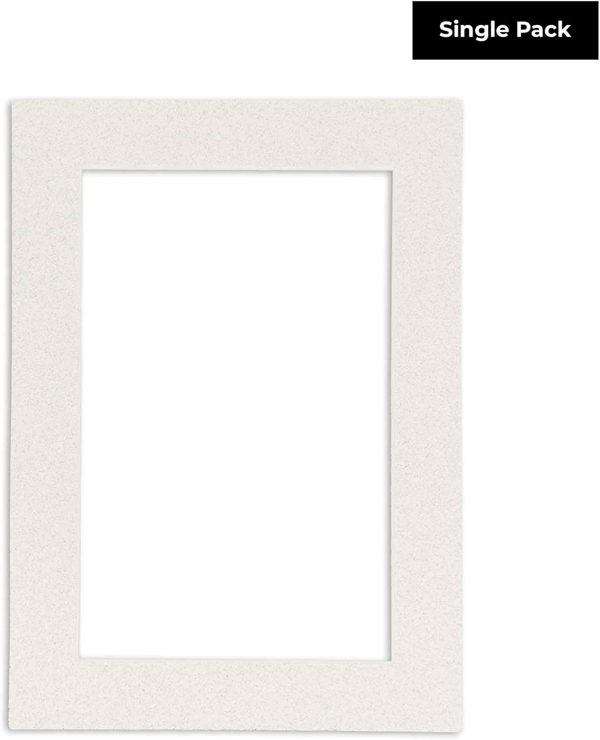 8x10 Mat Bevel Cut for 5.5x8.5 Photos - Acid Free Oyster Shell White Precut Matboard - For Pictures, Photos, Framing - 4-ply Thickness
