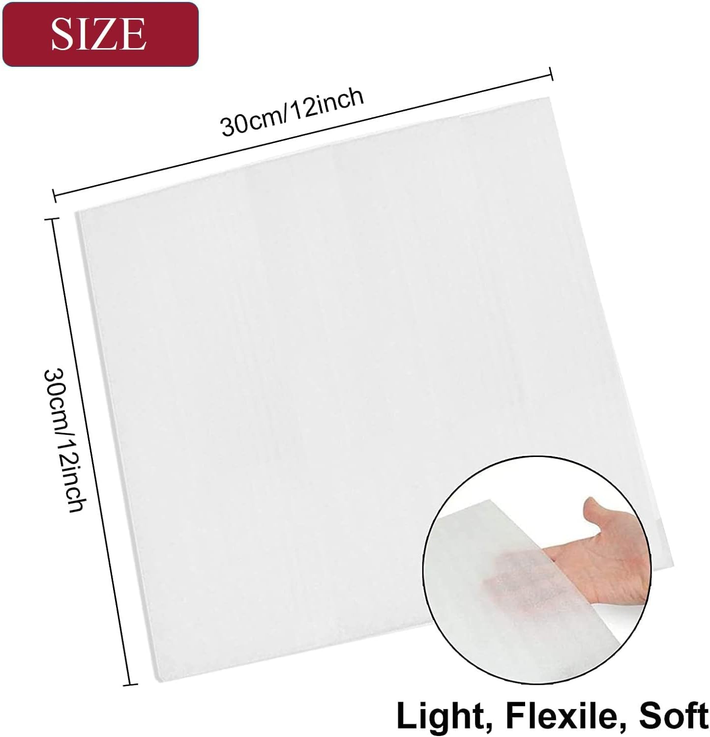 12”x12” Foam Wrap Sheets for Packing Moving Supplies, Cushion Foam Wrap Packing Foam for Dishes, China, Glassware 50 Pack