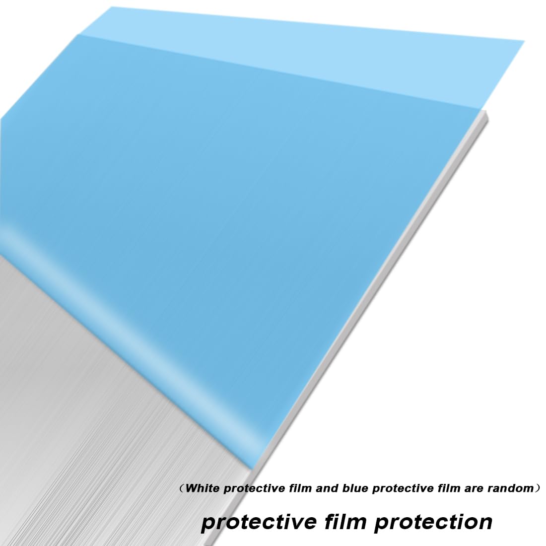 2 Pack 5052 H32 Aluminum Sheet Metal 8” x 4”x 1/16”(0.06") Flat Plain Thin Aluminum Plate Covered with Protective Film, Rectangle Aluminum Metal Plate for Crafting lndustry, 1.5mm