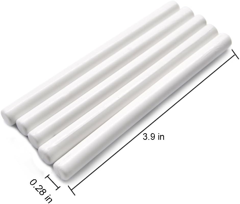 Mini Glue Gun Sealing Wax Sticks for Envelope Wedding Invitation Sealing Decoration Pack of 16 in White