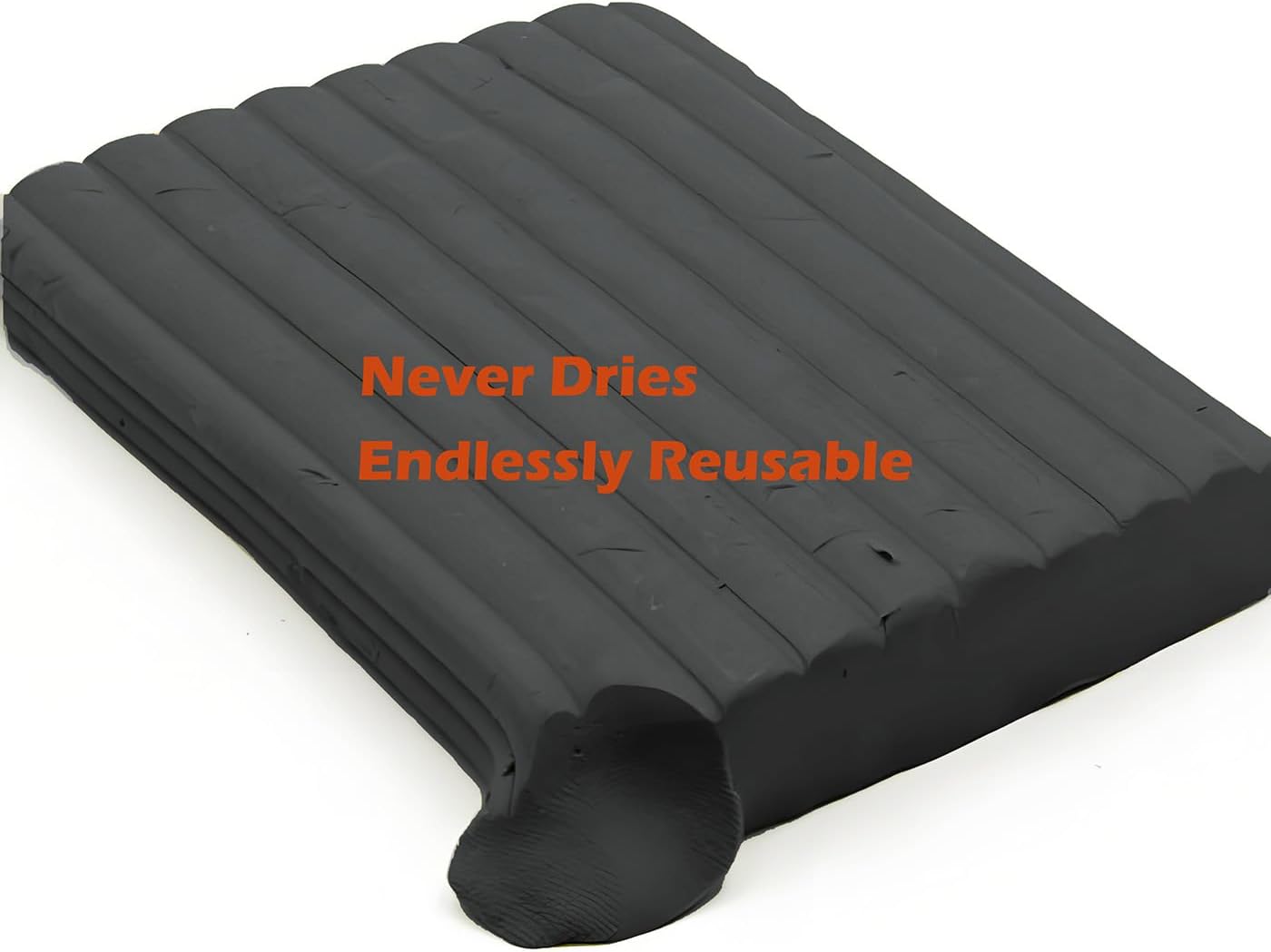 ReArt Non-Drying Oil-Based Plasticine Modeling Clay 2.6 Pounds, Non Hardening Reusable Non Toxic No Bake Professional Oil Base Sculpting Clay (Black)