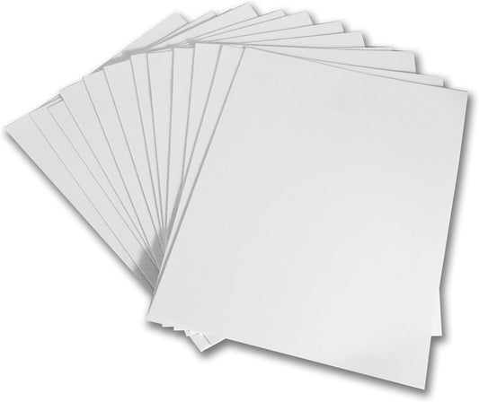 QIDIWIN EVA Foam Craft Sheets - 9x12 Inch 2mm Thick Versatile Non-Adhesive Foam for DIY, Cosplay, Scrapbooking, Classroom Projects - Durable, Flexible, Perfect for Crafting, 12 Pack(White)