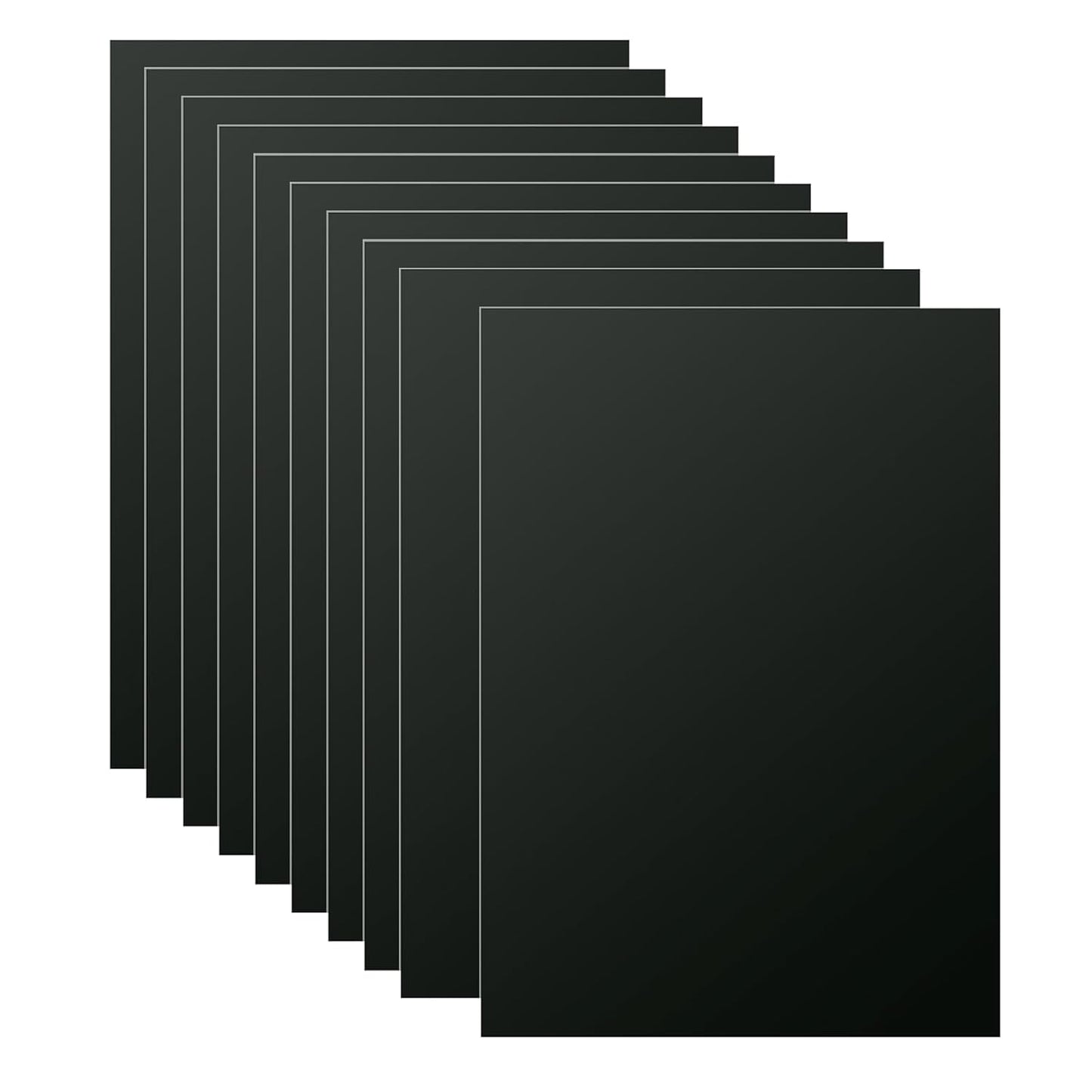 10PCS 7x5x1/32 Inch Anodized Aluminum Sheet, Black Aluminum Engraving Blanks, 1MM Thin Metal Plates for Laser Engraving, Crafting, DIY, House Decoration