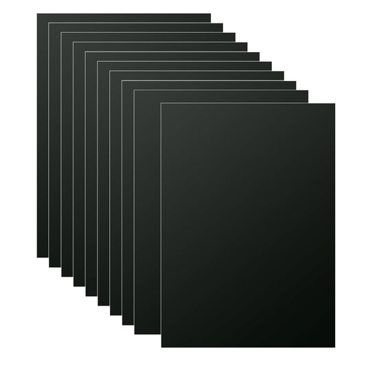 10PCS 7x5x1/32 Inch Anodized Aluminum Sheet, Black Aluminum Engraving Blanks, 1MM Thin Metal Plates for Laser Engraving, Crafting, DIY, House Decoration