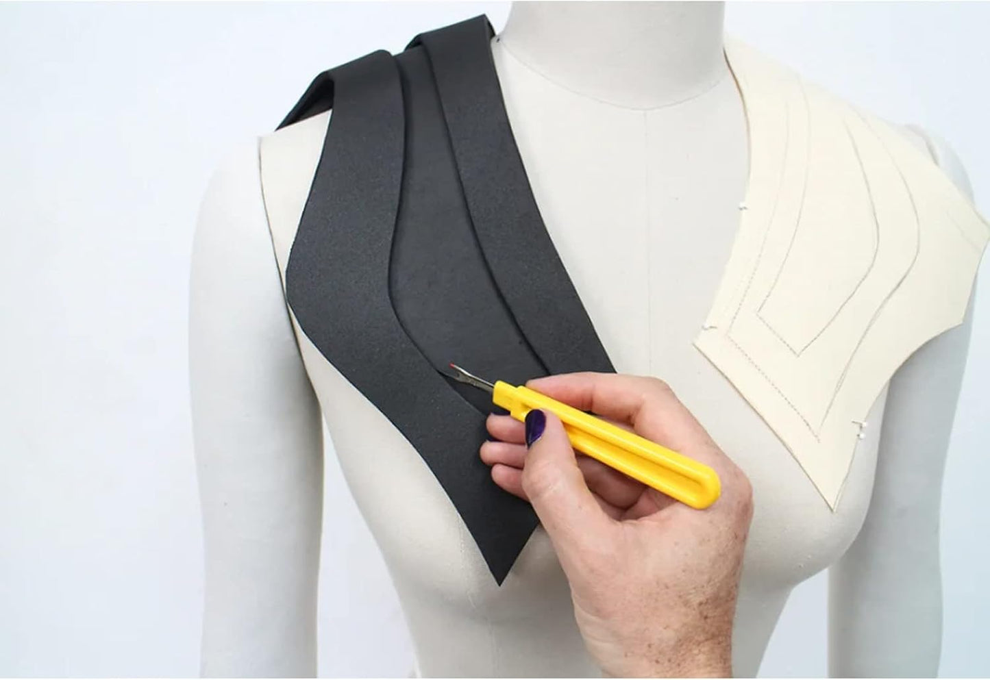 Labzhang White EVA Foam Cosplay, 1 Piece of 2mm Craft Foam,Cosplay Foam, 14" x 39" Ultra-high Density 80 kg/m3 EVA Foam Sheets