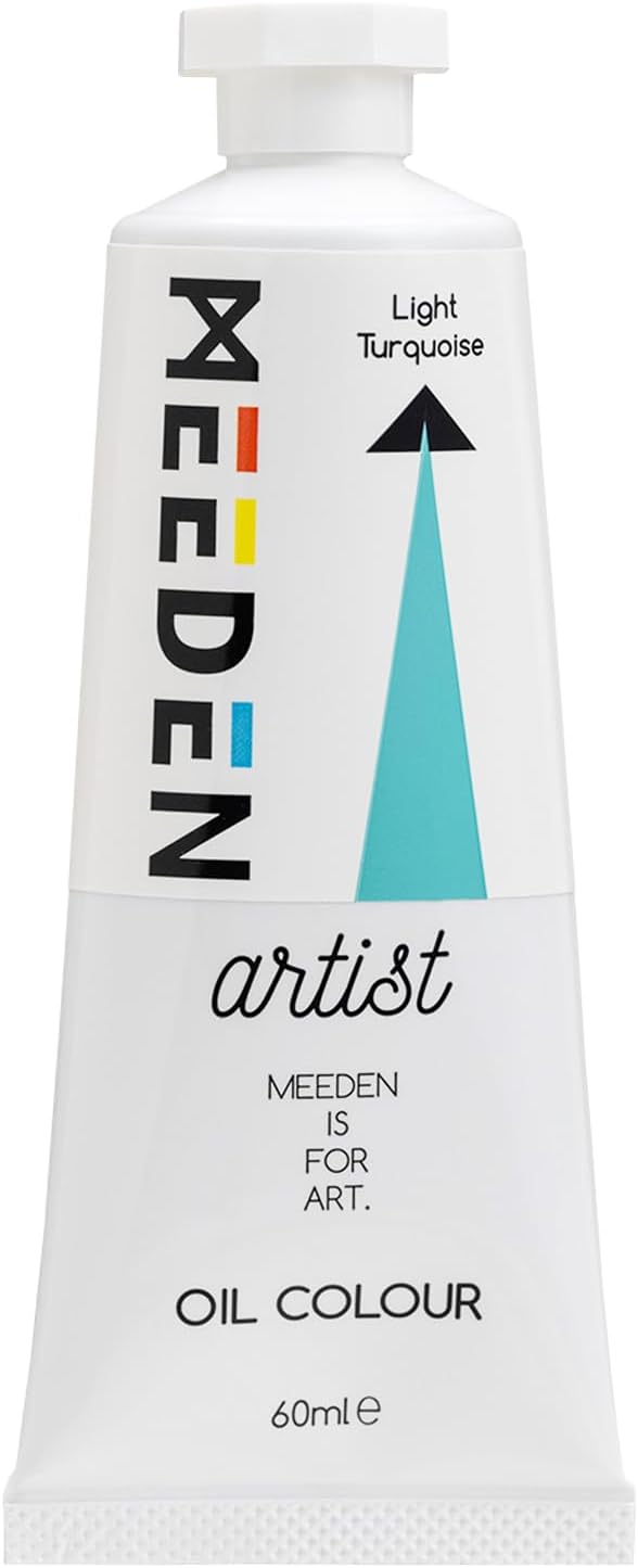 MEEDEN Artist Grade Oil Paint: Light Turquoise - 60ml/2oz Tube - Professional Art Paints for Canvas Painting