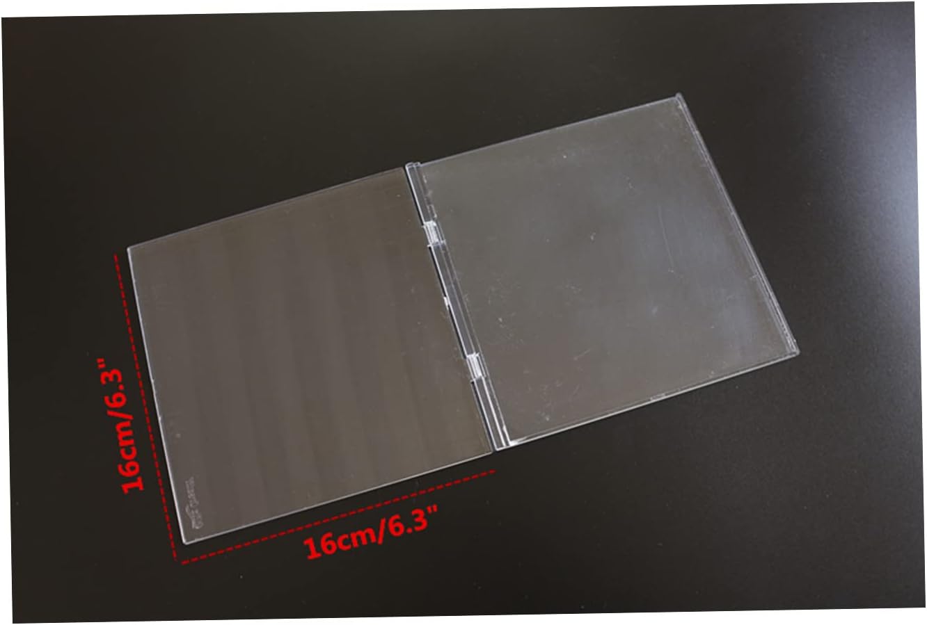 Arbuya Acrylic Stamp Block with Grid 6.3”x6.3 Perfect Positioning Stamping Platform Clear Stamps Scrapbook Craft Stamping Tool for Card Making Scrapbooking Journaling and Other Paper Crafts-AT001