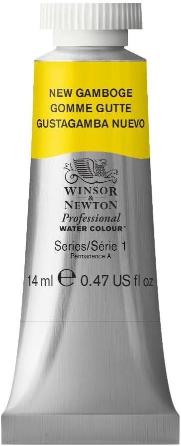 Winsor & Newton Professional Water Colour Paint, 0.47-oz Tube, New Gamboge