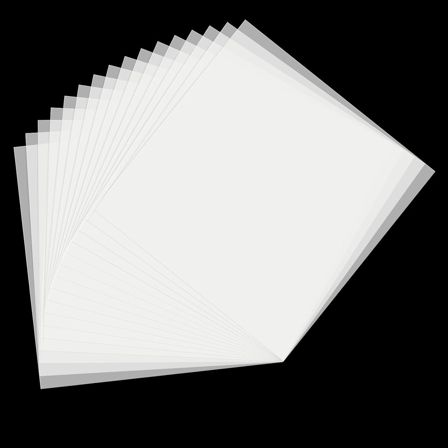 16 Pack 7.5mil Mylar Sheet, 12 X 12 Inch Translucent Blank Stencil Paper for Cricut Crafts Laser Cutting, Stencil Sheets Used for Making Letter Stencils, Flower Stencils, Star Wall Stencil