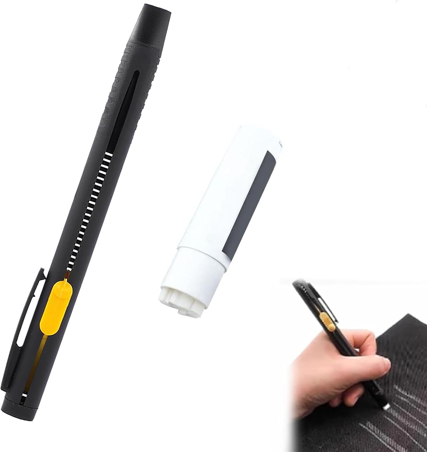 Heat Erasable Fabric Marker for Sewing,Sewing Chalk DIY Markers Pen for Quilting, Embroidery,Washable Erasable Replaceable Refill Marker Pen, Suitable for Cotton, Knitted Fabrics(1Pen+20Refills)