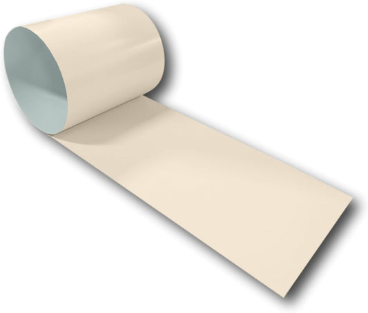 Eagle 1: 24 Gauge KYNAR 500 Sheet Metal Flashing Rolls-10 FT Long-Heavy Duty Pre-Finished Rolls-Commercial Grade-Roofing Flashing, Fascia Cover, Coping Cap-Multiple Sizes (12" x 10 FT, Almond)
