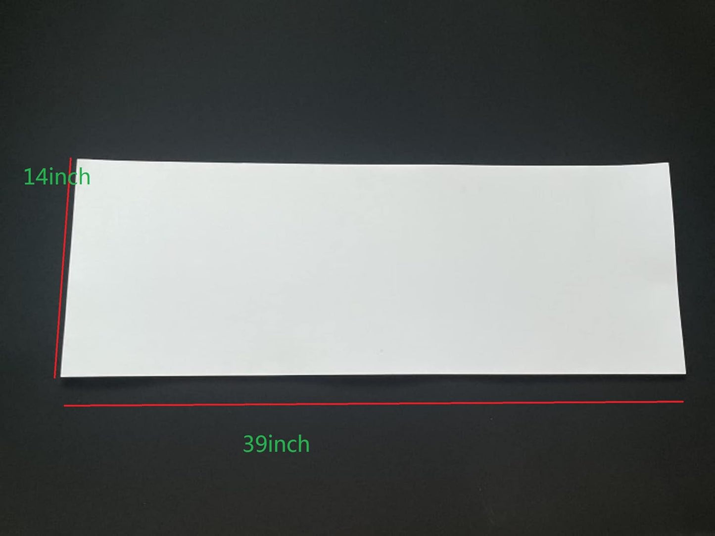 Labzhang White EVA Foam Cosplay, 1 Piece of 2mm Craft Foam,Cosplay Foam, 14" x 39" Ultra-high Density 80 kg/m3 EVA Foam Sheets