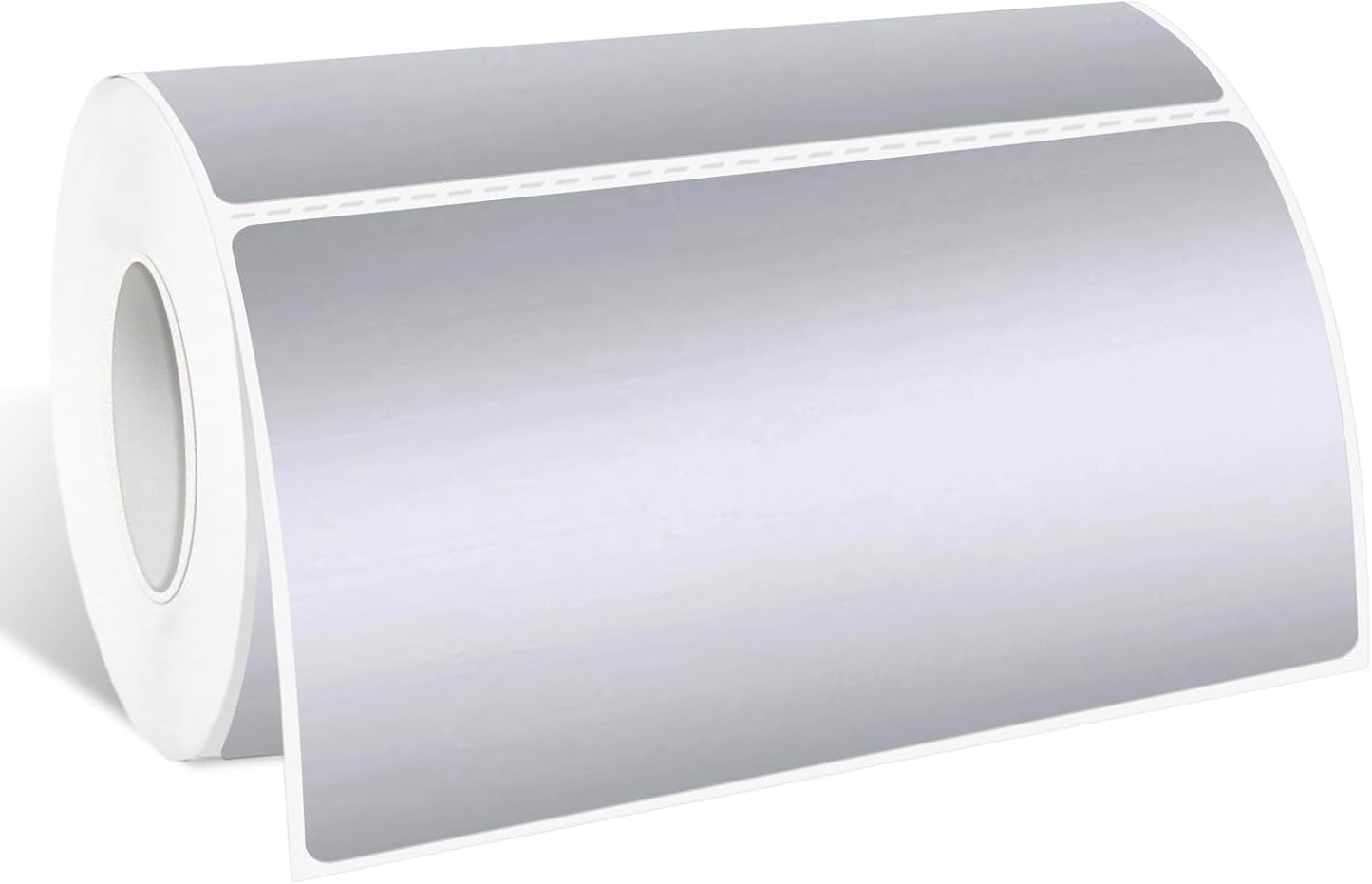 2" x 4" Silver Thermal Label Stickers,Waterproof Thermal Printer Sticker Labels for Gift Wrapping, Self-Adhesive Name Price Tag DIY Custom Logo Design (250 pcs,Silver)